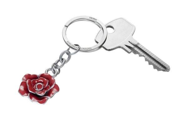 Troika ROSE Keychain – 3D Floral Design with NAILGUARD Ring