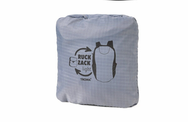 Troika RUCKZACK, Fold-able Ultra Lightweight 18 Liter Backpack 