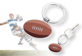 Troika Rugby Charm Keychain