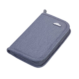 Troika Safe Trip VW Travel Wallet Grey Item WAL20GY Shown Closed 