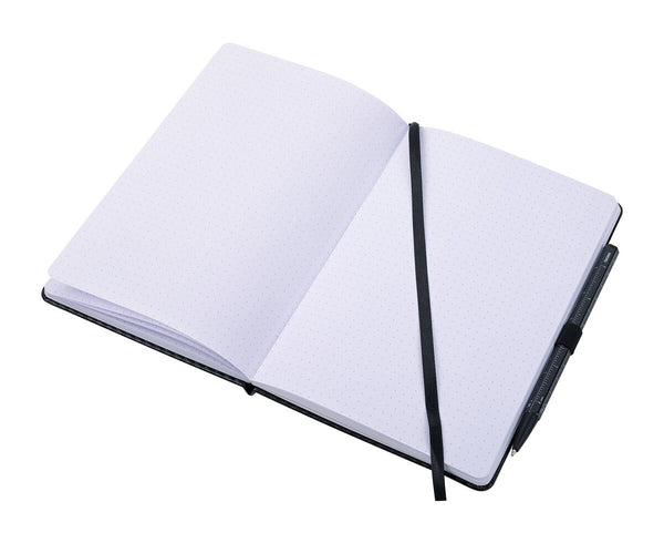 Troika SLIMPAD A5 Dot Grid Notebook with Construction Basic Pen Black