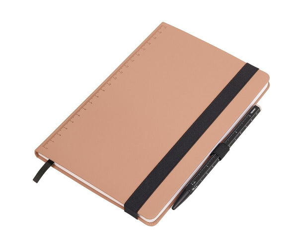 Troika SLIMPAD A5 Dot Grid Notebook with Construction Basic Pen Black