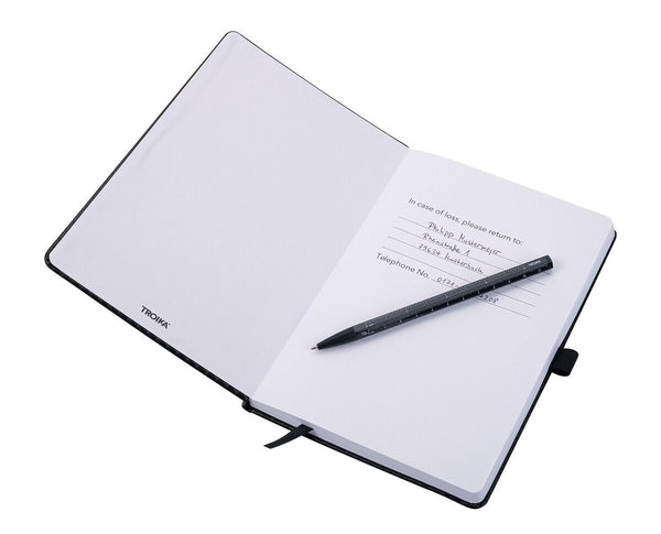 Troika SLIMPAD A5 Dot Grid Notebook with Construction Basic Pen Black