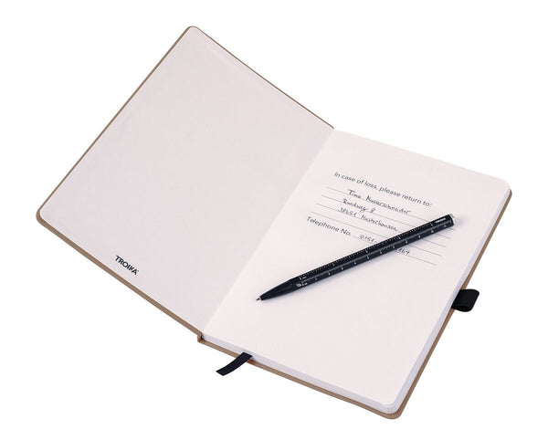 Troika SLIMPAD A5 Dot Grid Notebook with Construction Basic Pen Black