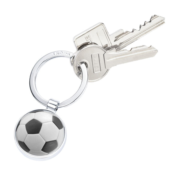 Troika SOCCER Keychain – Round Metal Cast Design