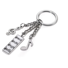 Troika Symphony Music Themed Beethoven Charm Keychain