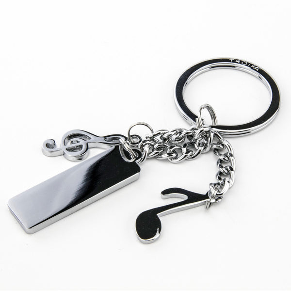 Troika Symphony Music Themed Beethoven Charm Keychain