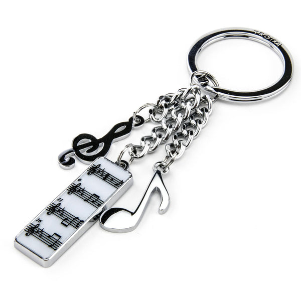 Troika Symphony Music Themed Beethoven Charm Keychain