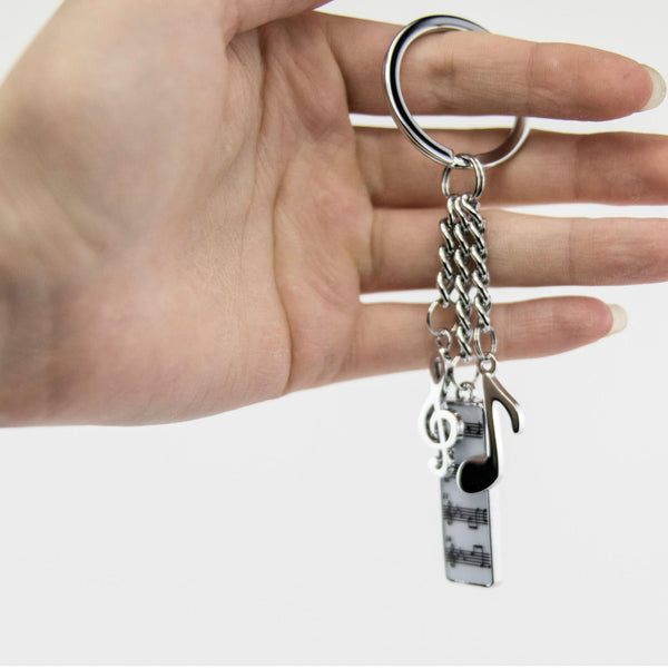Troika Symphony Music Themed Beethoven Charm Keychain