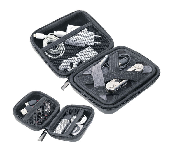 Troika Take Two Protective Set of Hard Cover Zip Around Storage Organizers