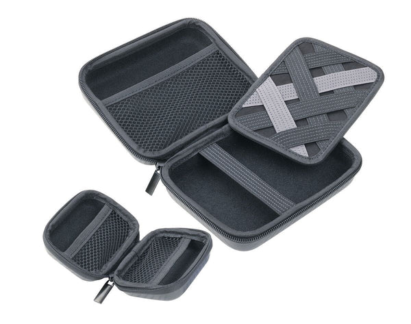 Troika Take Two Protective Set of Hard Cover Zip Around Storage Organizers