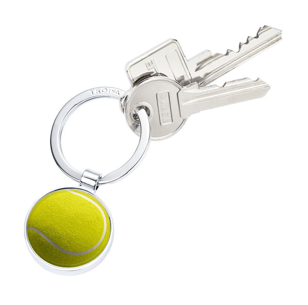 Troika TENNIS Keychain – Round Metal Cast Design