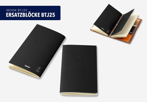 Troika Travel Journal BTJ25 Refill Set – 2 Dot Grid Notebooks