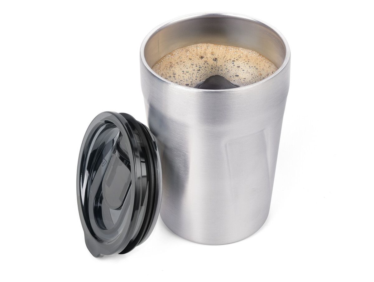 Troika CUP-UCCINO Travel Thermos Cup with Lid for Hot Drinks Silver