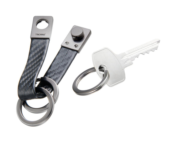 Troika Twister Quick Release Strap Keychain with Three Rings