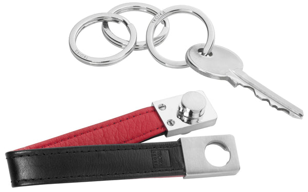 Troika Twister Quick Release Strap Keychain with Three Rings