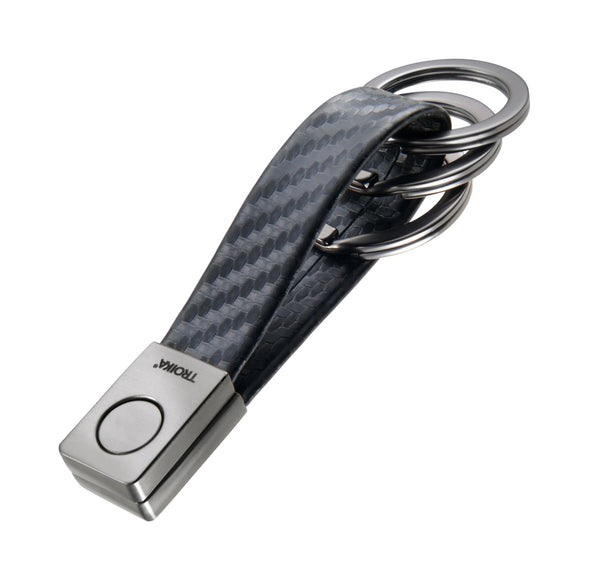 Troika Twister Quick Release Strap Keychain with Three Rings