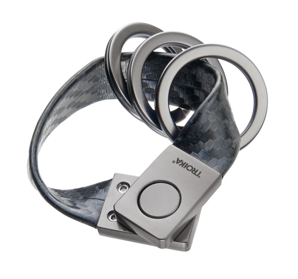 Troika Twister Quick Release Strap Keychain with Three Rings
