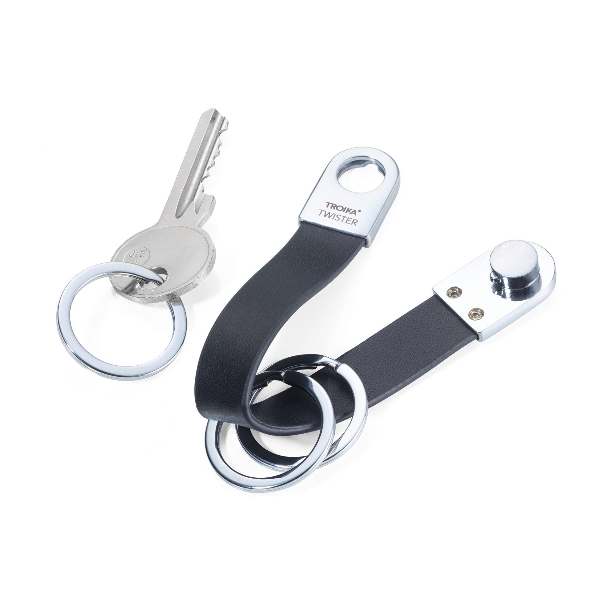 Twist Key Rings Troika Round Red Pepper Twister Valet Key Chain | Troikaus.com