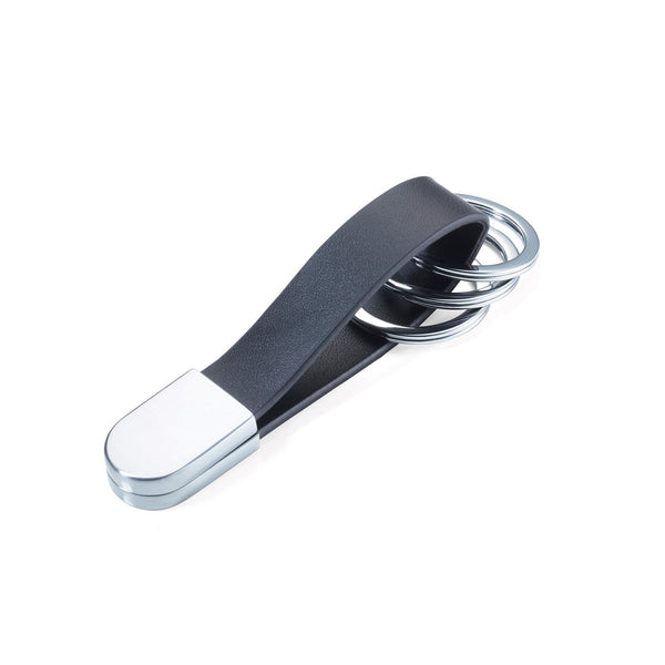 Troika Twister Round Black Twist-Lock Valet Keyring Item KRG749/LE