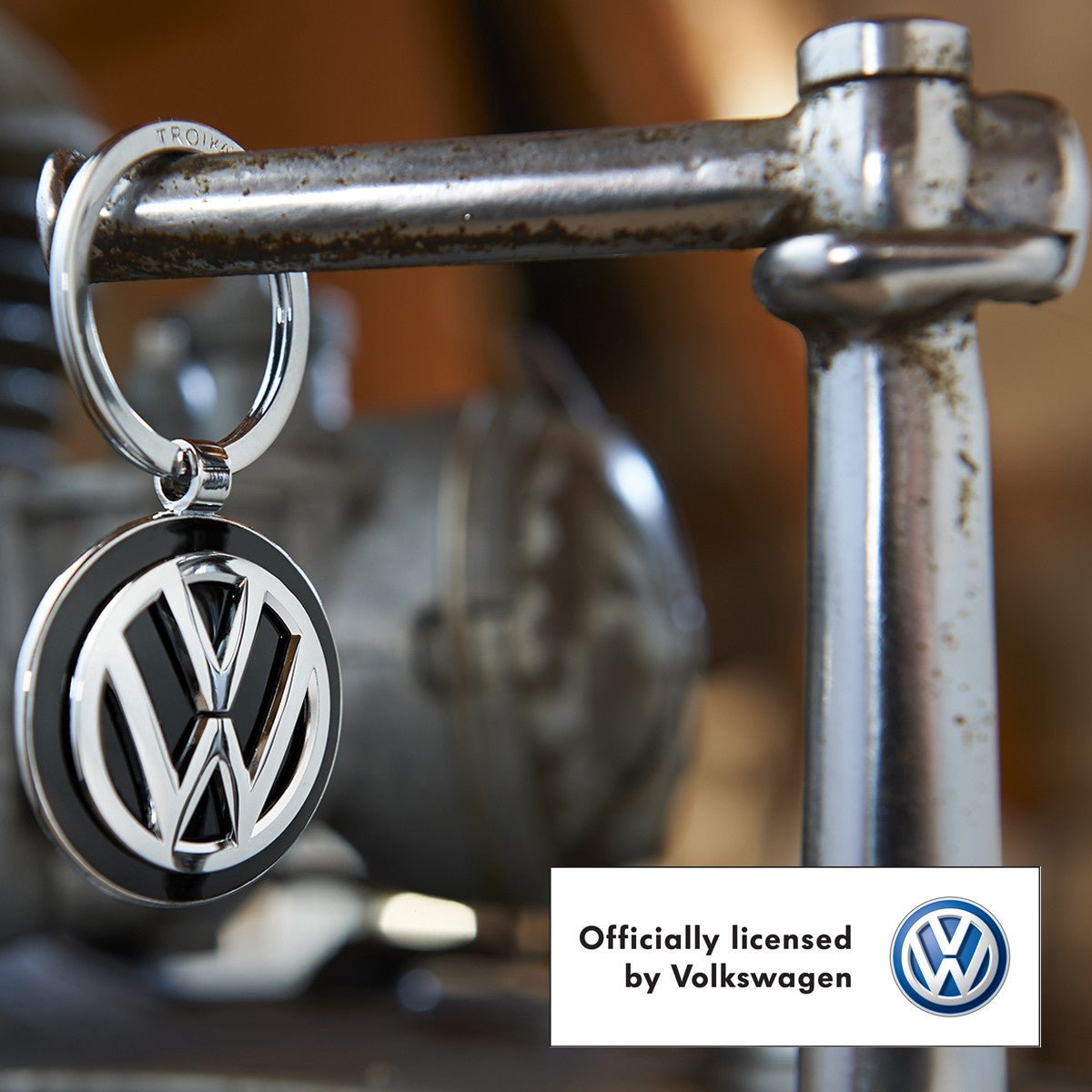 Troika Officially Licensed Volkswagen VW logo Pendant Key-Ring ...