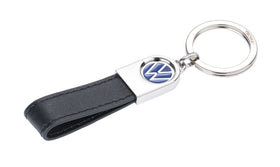 Troika VW Leather, Strap Keychain with Metal Volkswagen Logo