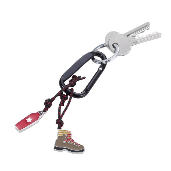 Troika KR19-06/BK Wanderfreund Hiking Carabiner Keyring with Keys