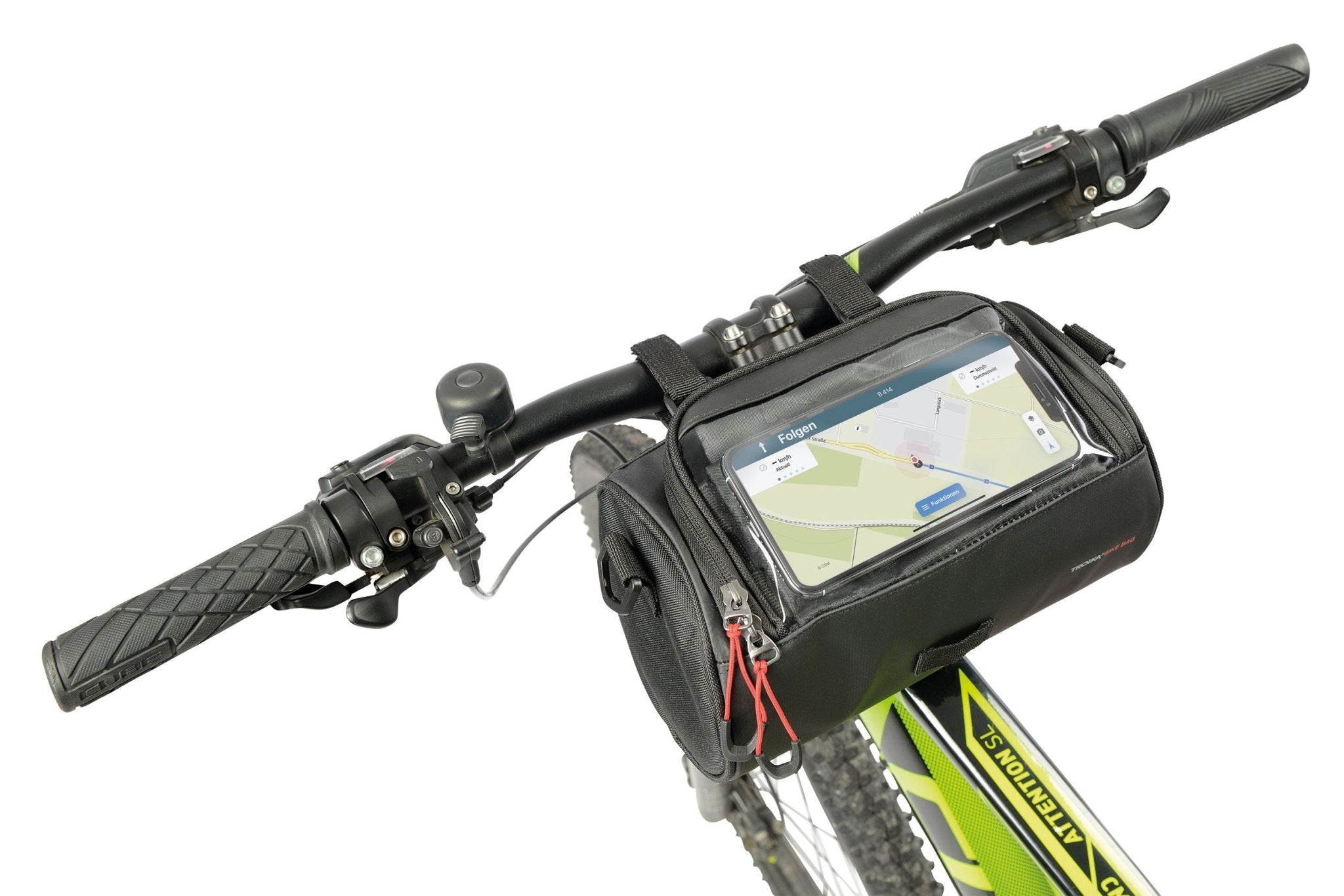 troika fahrradtasche Troika Waterproof Bicycle Handlebar Bag with Smartphone Window| Troikaus.com
