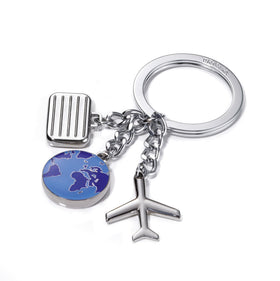 Troika Weltenbumler Travel Themed Charm Keychain